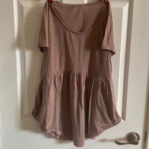 Peplum T shirt with pockets. Brand unknown.